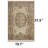 Heirloom Medallion Distressed Area Rug (Khaki)