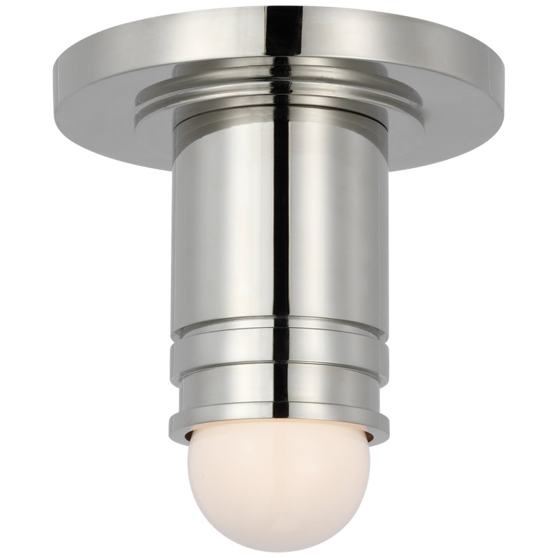 Monopoint 1 - Light Flush Mount, Polished Nickel