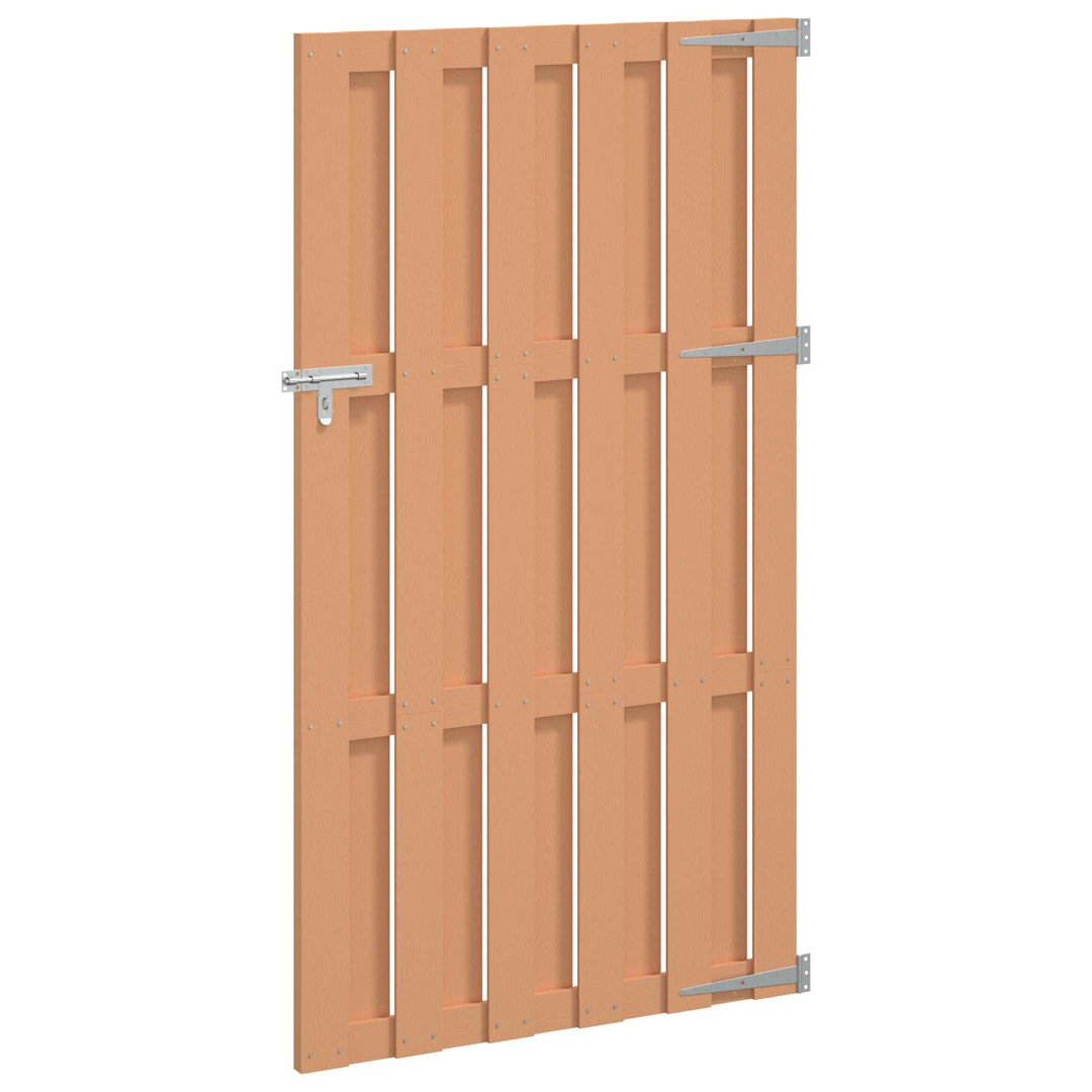 Vidaxl Garden Gate 100 X 180 Cm WPC And Aluminium Black