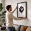 Moon in Chaos Modern - Framed Print-1424166979-1424166977