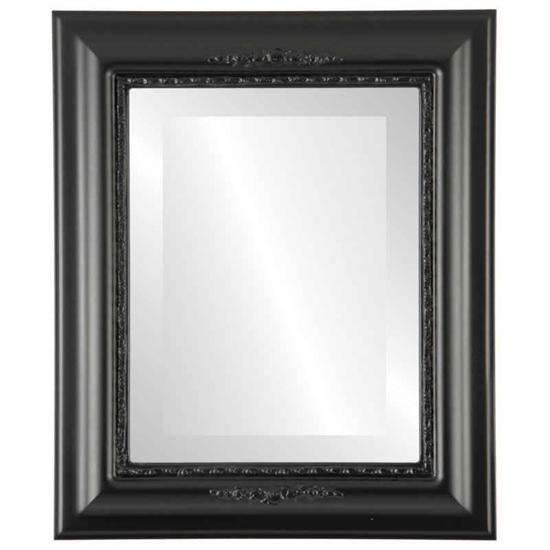 Wisbech Rectangle Mirror, 21" H x 17" W, Matte Black