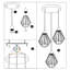 Augustin 3 - Light Black Pendant