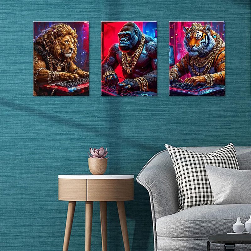 3 Piece Wrapped Canvas Set