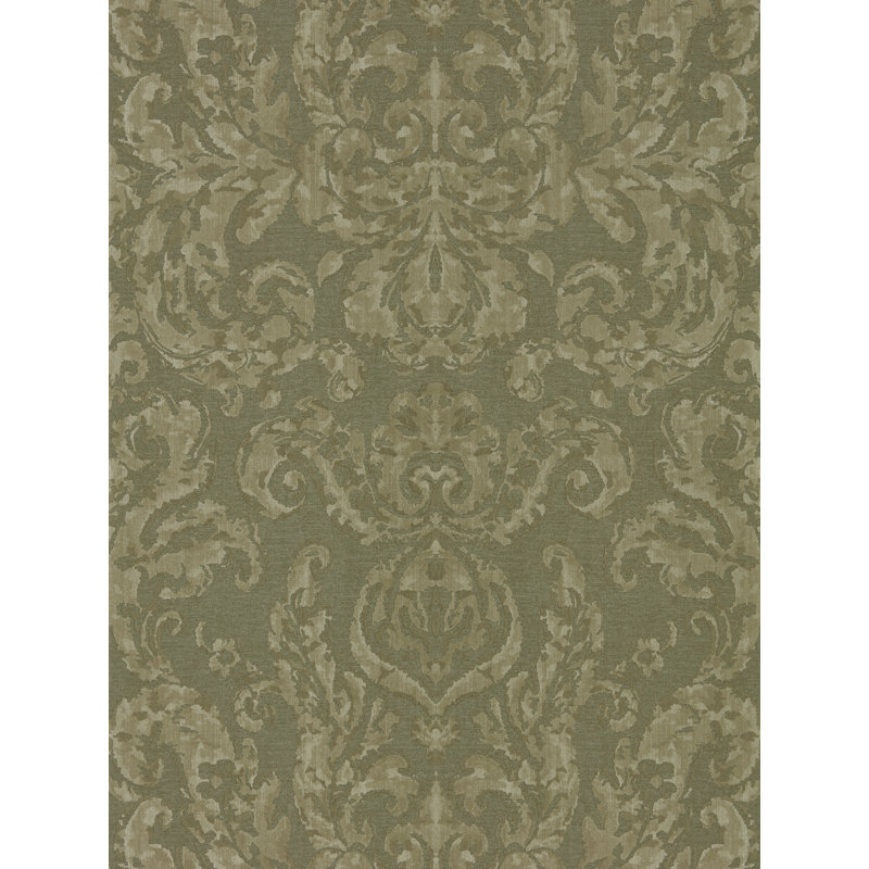 Brocatello Wallpaper, Olivine