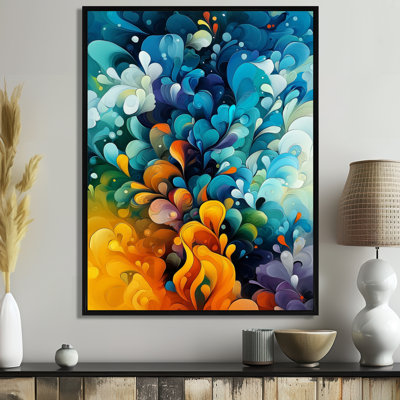 «Novae Colorful Lyrical Abstraction Dream Fragments III», art mural abstraction lyrique