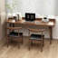 Bureau rectangulaire en bois massif noyer-984886061