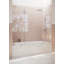 Stellar 69.25 in. W x 58.25 in. H Frameless 3 Panel Inline Hinge Bathtub Door-13758941