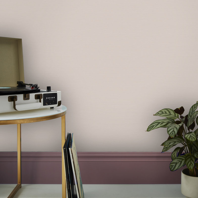 Envy Stitch Please Textured Plain Wallpaper, Pink