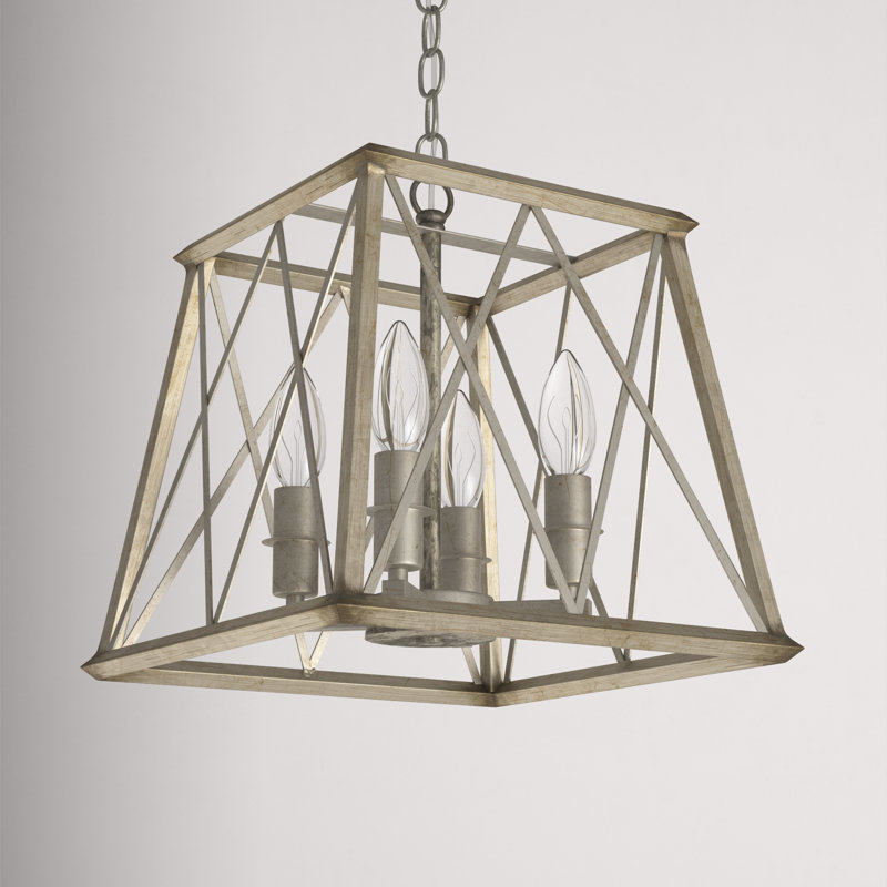 Lustre géométrique à 4 lumières Aspenn