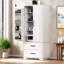 Armoire de cuisine 71 po avec tablettes réglables et portes magnétiques Farmhouse-1493579415