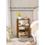 3-Tier Narrow Side Table With Charging Station – Space-Saving Slim Nightstand For Small Spaces-288077236