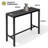 Arboleya Rectangular Metal Outdoor Bar Table with Leveling Knob-597209733-597209734