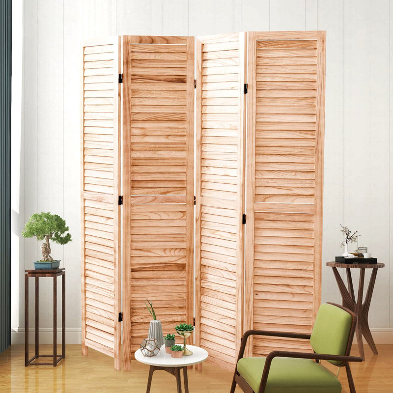 Cloison pliante en bois massif