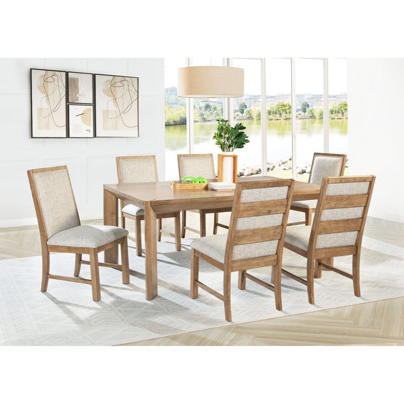 Ensemble de chaises d'appoint en tissu brun naturel Survista (ensemble de 2)