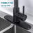 10" Matte Black Oval Faucet Hole Cover