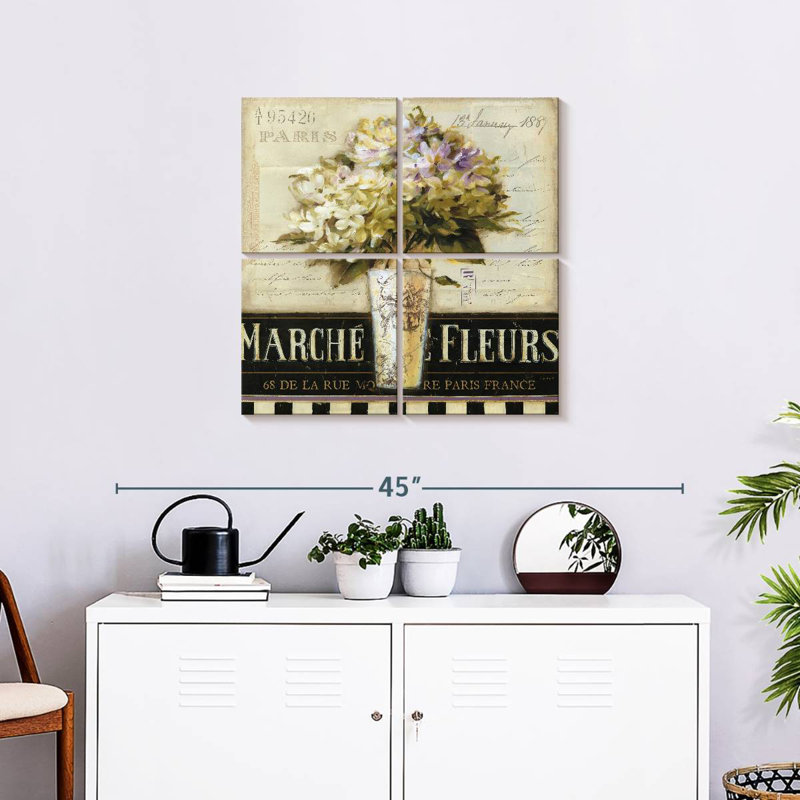 Harnek Marche De Fleurs I, 26" H x 26" W