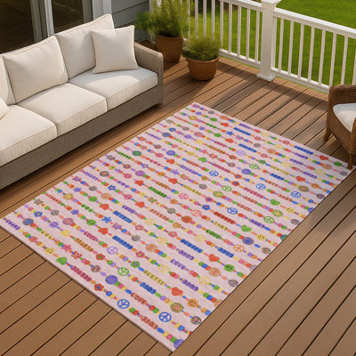 Machine Washable Indoor/Outdoor Chantille ACN2658 Kids Rug