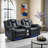 Lamica 74" W Faux Leather Power Reclining Loveseat with Bluetooth Speaker -1765755949