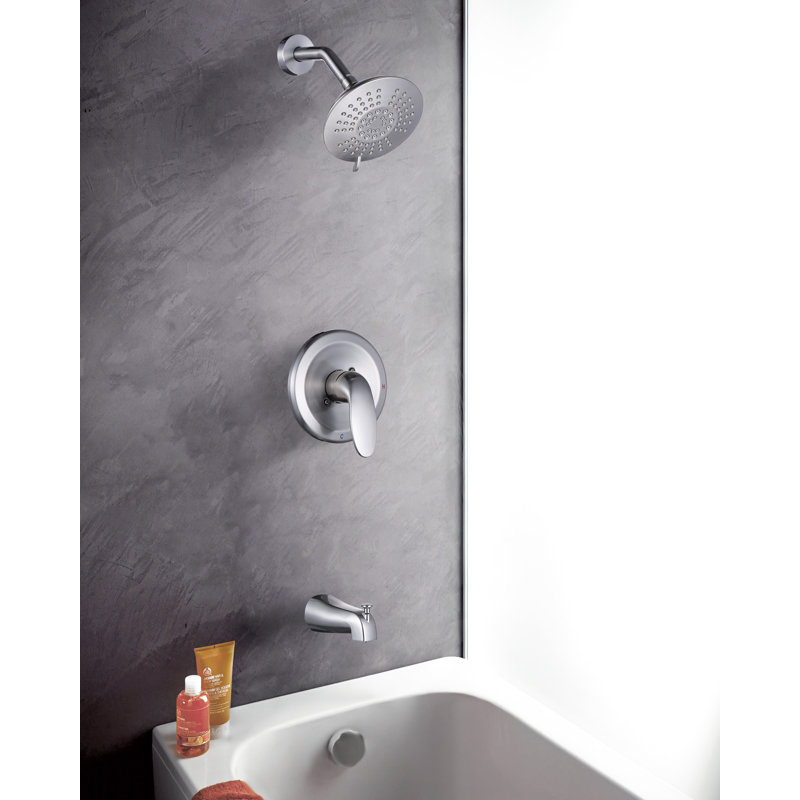 Robinet de douche thermostatique, Nickel brossé, Levier