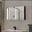 Medicine Cabinet Mansfield, Bathroom, Black-1194458078