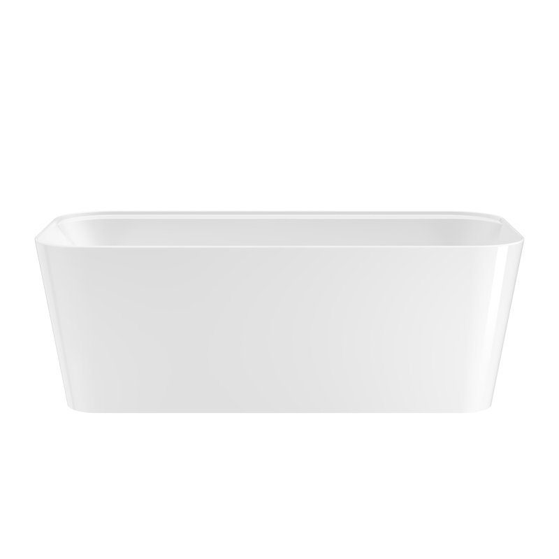 66.75'' x 31.625'' Bathtub, Gloss White, Polished Nickel