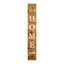 Enseigne de porche 47 "en bois massif naturel et blanc