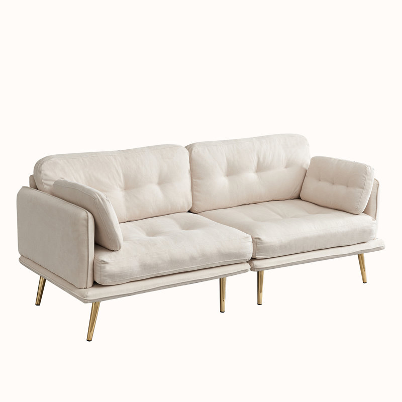 Canapé Tarlia, Velours beige