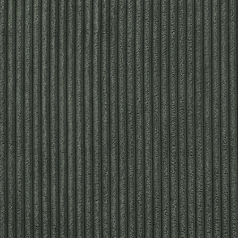 Chaise longue rembourrée Jadda, Accoudoir à droite (vu de face), Velours côtelé vert foncé