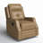 Rudisill Transitional Genuine Leather Swivel Rocker Manual Recliner-80890603