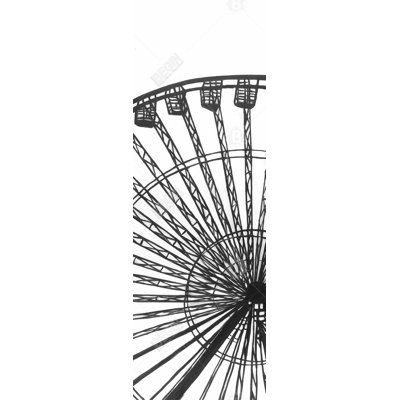Monochrome Ferris Wheel Canvas | Stylish Home Decor Art