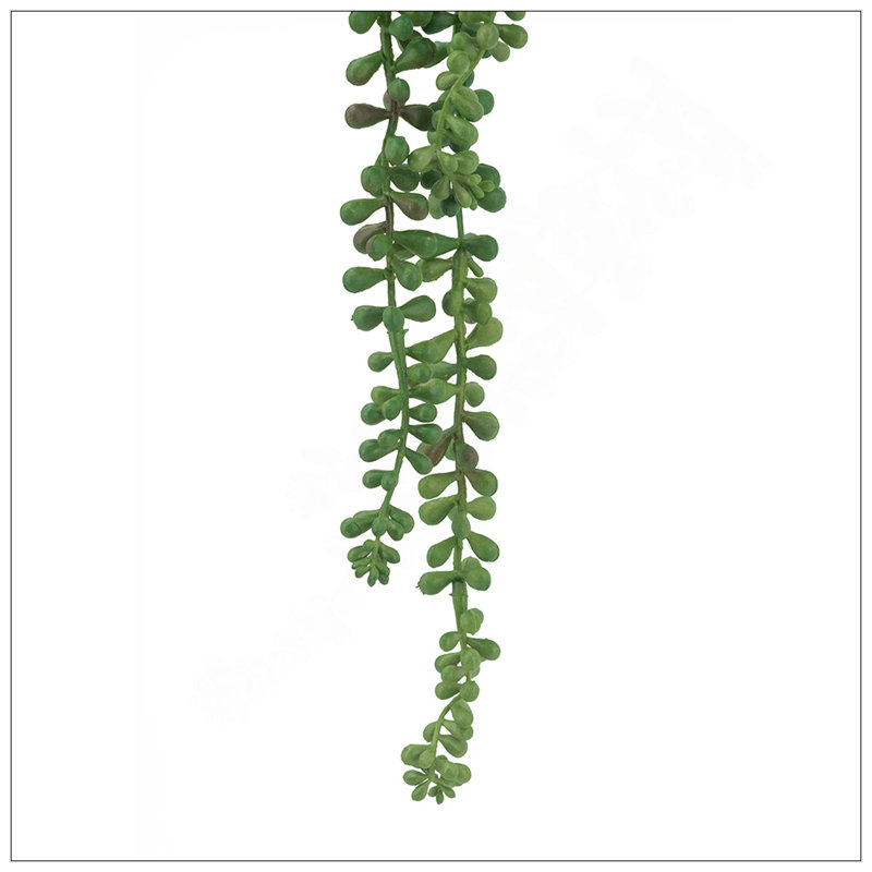 Tige en fausse perle 27 brins 27,2 x 3,5 x 2 po - vert foncé, paquet de 4