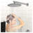 10-Inch Wall Mounted Rain Shower System with 3-Function Handheld Sprayer, Brushed Nickel