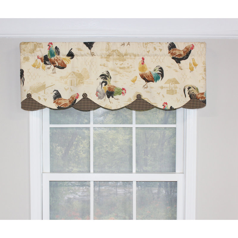 Petticoat Toile Scalloped Window Valance