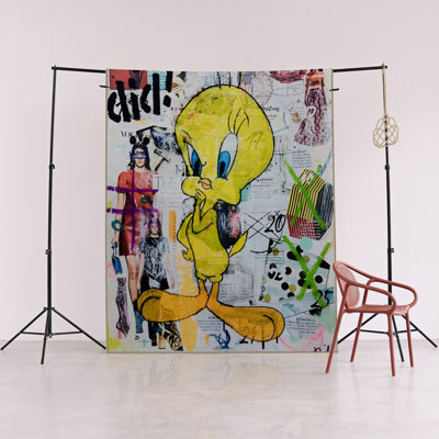 Multi-Colored Cartoon Tweety Patterned Creative Modern Decorative Rug