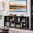 Farmhouse Wood Long Storage Organizer Bookcase-1980090-33435129