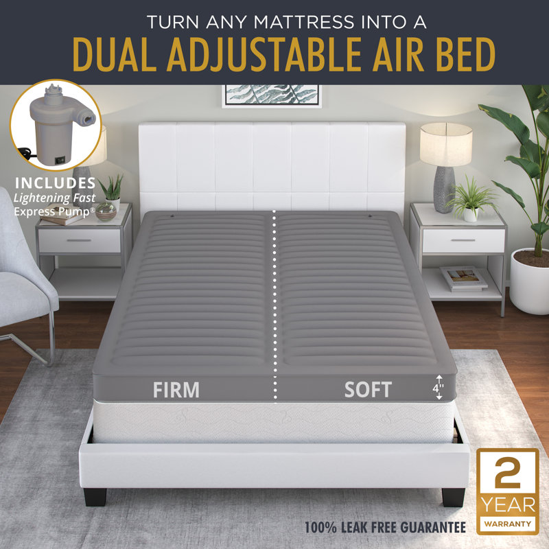 Boyd Sleep TopAire Supreme Dual Adjustable Inflatable 4”Mattress Topper, , King