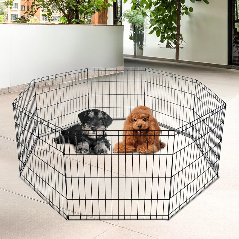24" Height Dog Pen 8 Panels