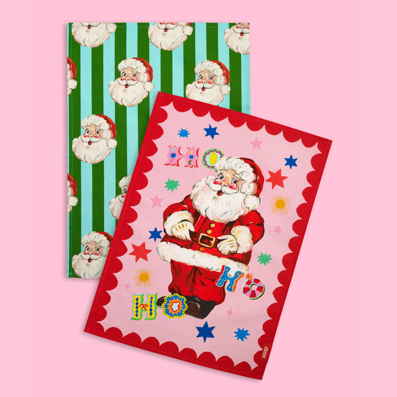 Jolly Santa Tea Towel Kitchen Towel