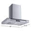  Hotte pour îlot de cuisine convertible H155C Series en acier inoxydable