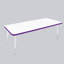 Table rectangulaire d'activités thermofusionnées avec pieds réglables et pivotants standard-113909084-113909077