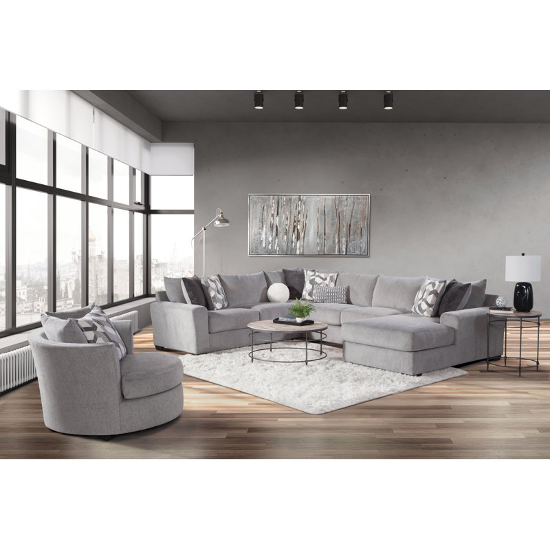 Fauteuil pivotant gris Apollo