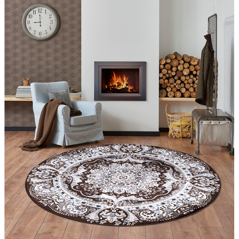 Cordalia Oriental Indoor / Outdoor Area Rug, Round 120cm
