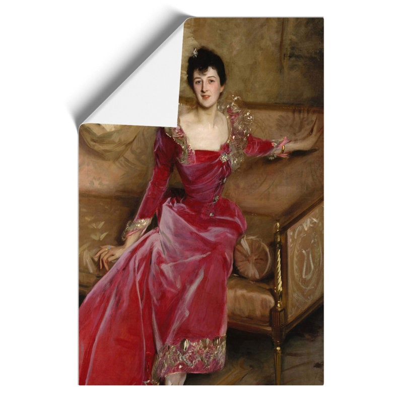 Mrs. Hugh Hammersley by John Singer Sargent - Frameless Print, 30cm H x 21cm W x 0.1cm D