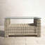 Joey 39.5'' Glass Outdoor Coffee Table