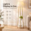 Abdulahi 150cm H Gold Tripod Floor Lamp with 3 Shelves
