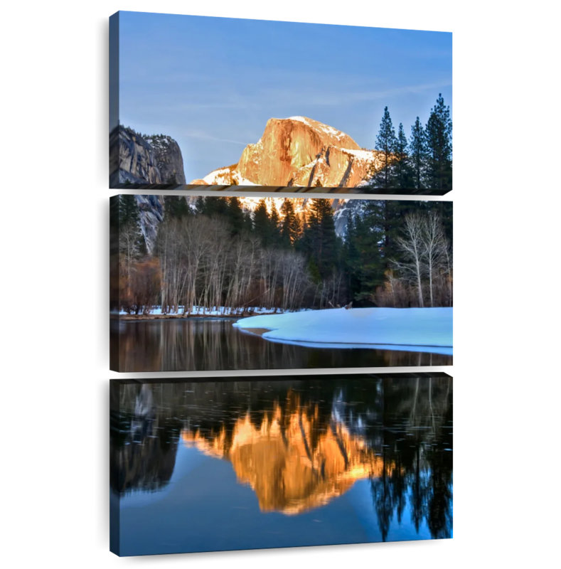 Alvord Half Dome By Merced River, 50" H x 32" W