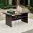 Evolo Rectangular Wicker Outdoor Coffee Table , 59'' in. W 35.5'' in. D