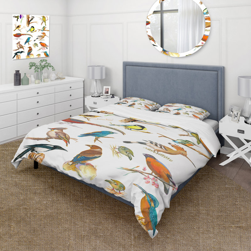 Plancard de couleurs vives - ensemble de housse de couette traditionnel - microfibre de polyester
