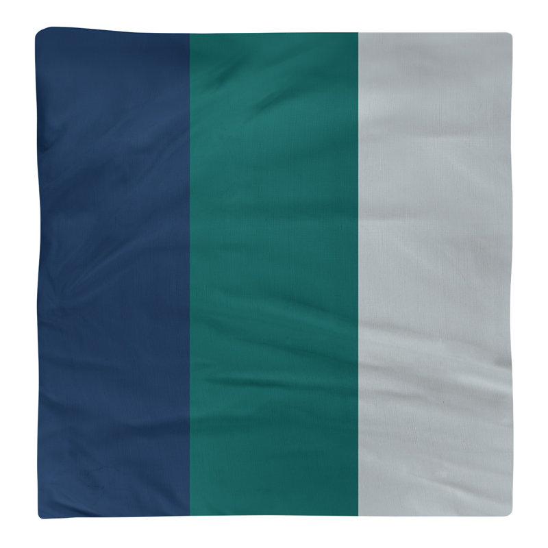 Serviette de coton 22" à dîner baseball, Bleu marine / vert / argent métallique