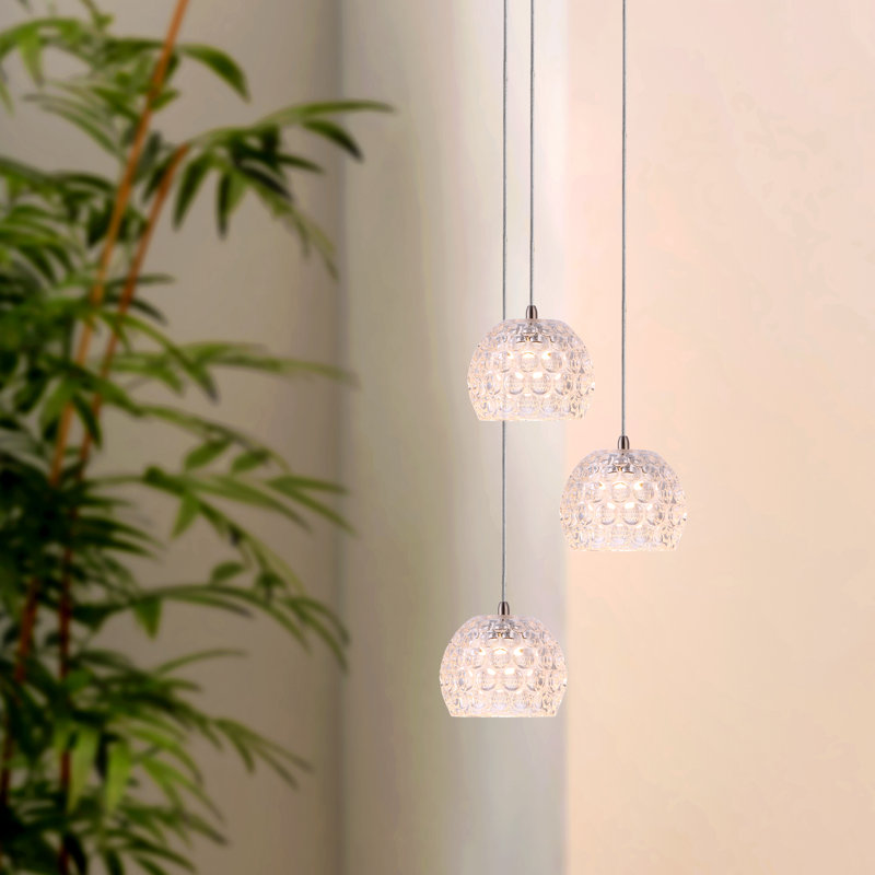Bristow 3 - Light Glass Cluster Pendant